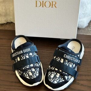 Dior - D-Wander Deep Blue Dior Oblique Technical Fabric Slip On Sneakers